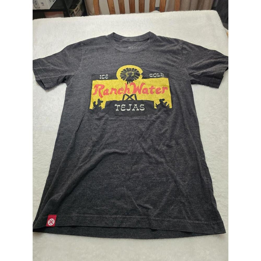 Tumbleweed Texas Styles Men’s S Small Gray RanchWater Print Short Sleeve T Shirt